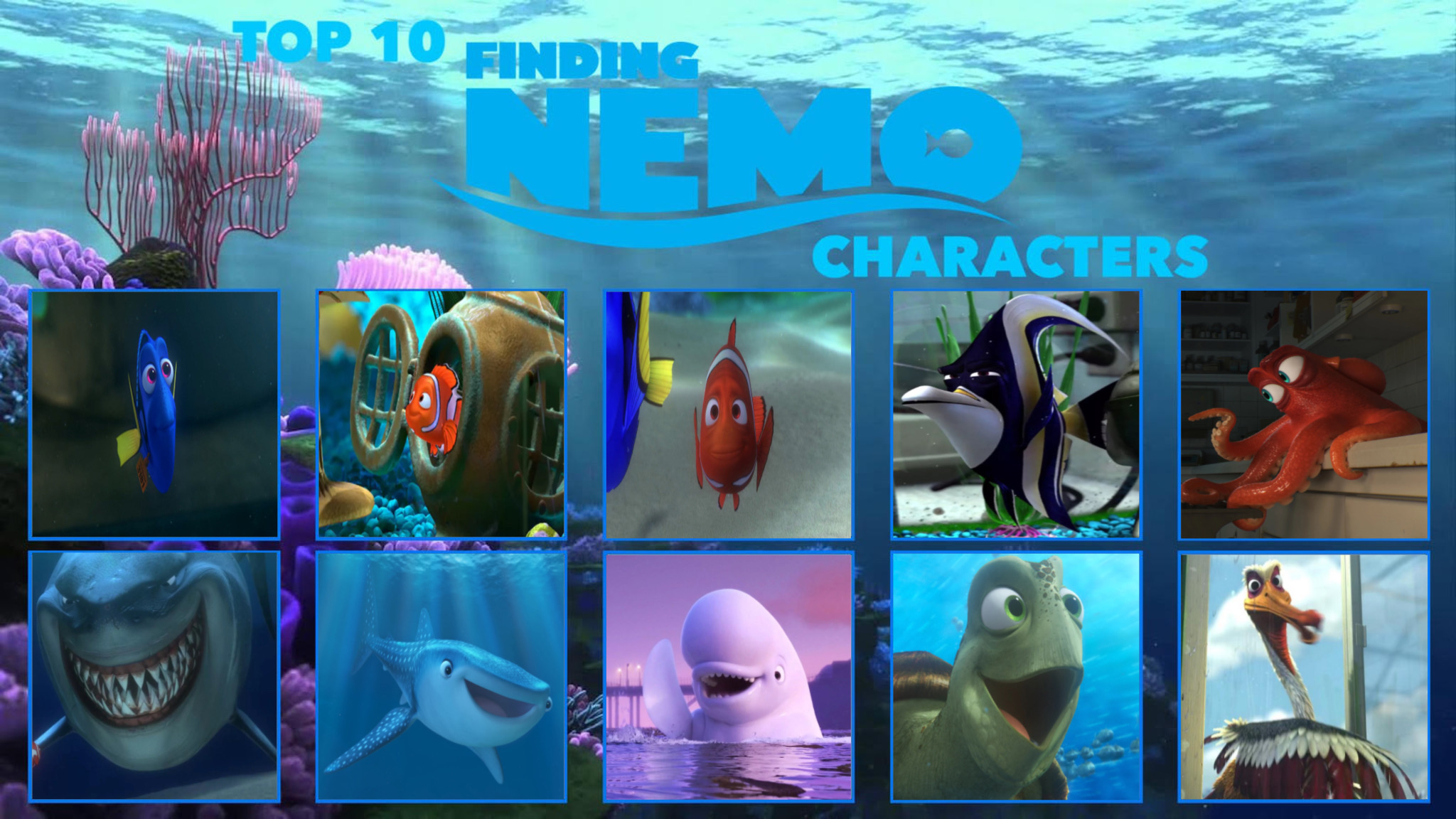Finding Nemo Roles Finding Nemo All Characters