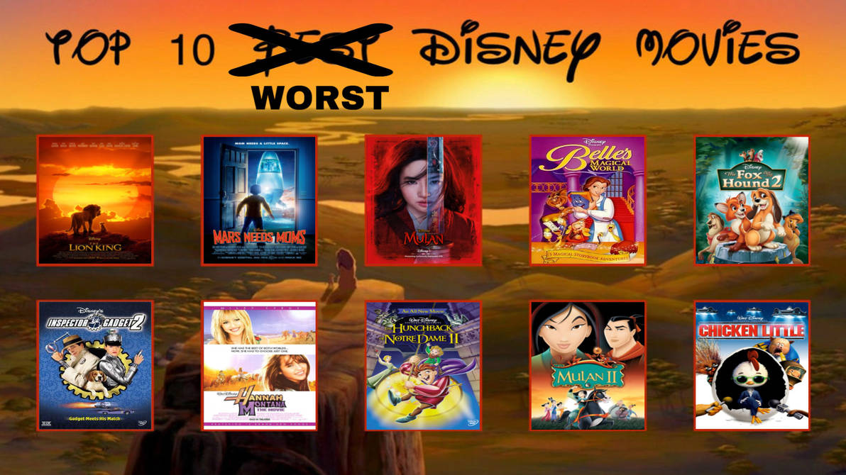 Top 10 Worst Disney Movies By GeoNonnyJenny On DeviantArt top-10-worst-disney-movies-by-geononnyjenny-on-deviantart