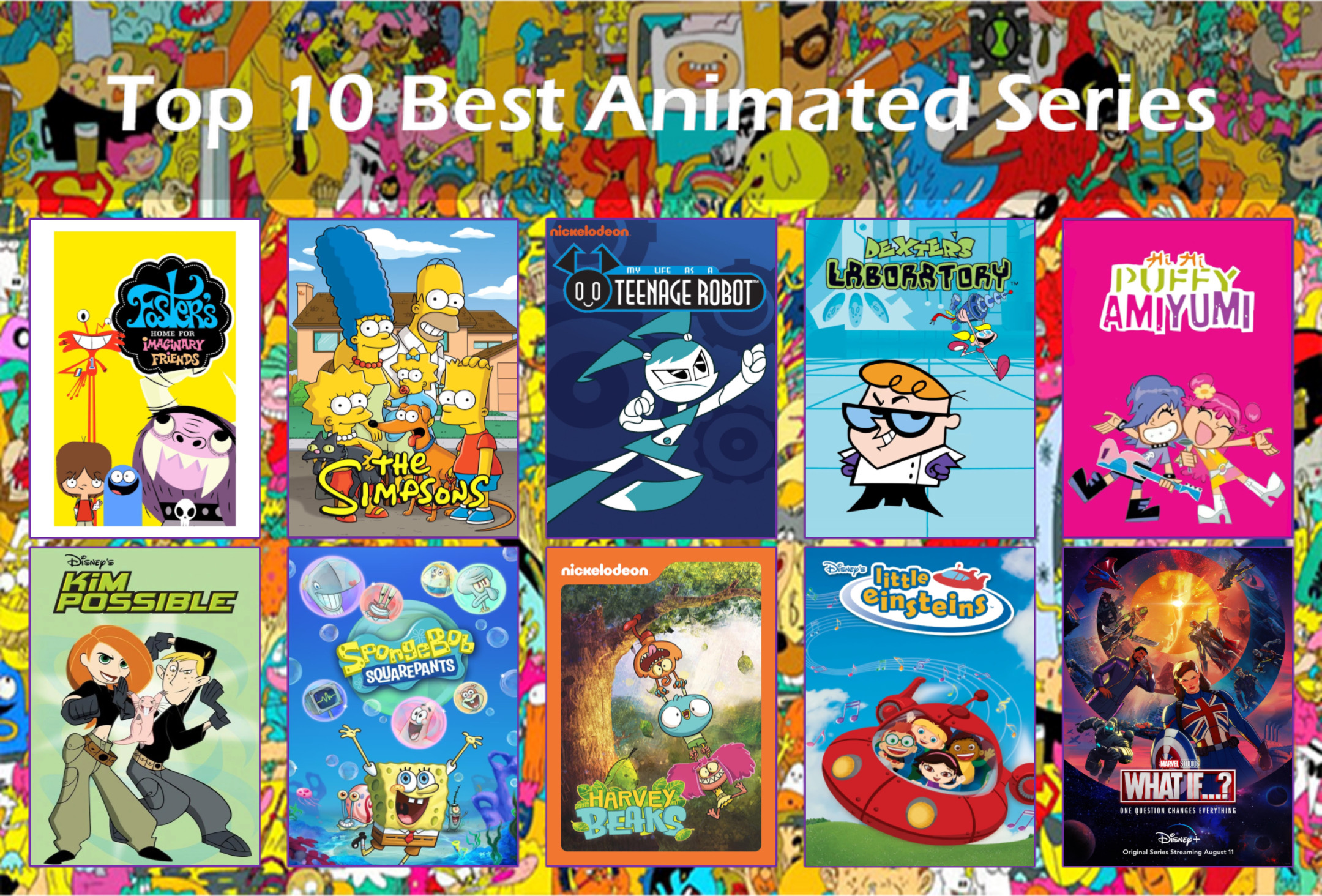 Top 10 Favourite Cartoon Network Shows by GeoNonnyJenny on DeviantArt