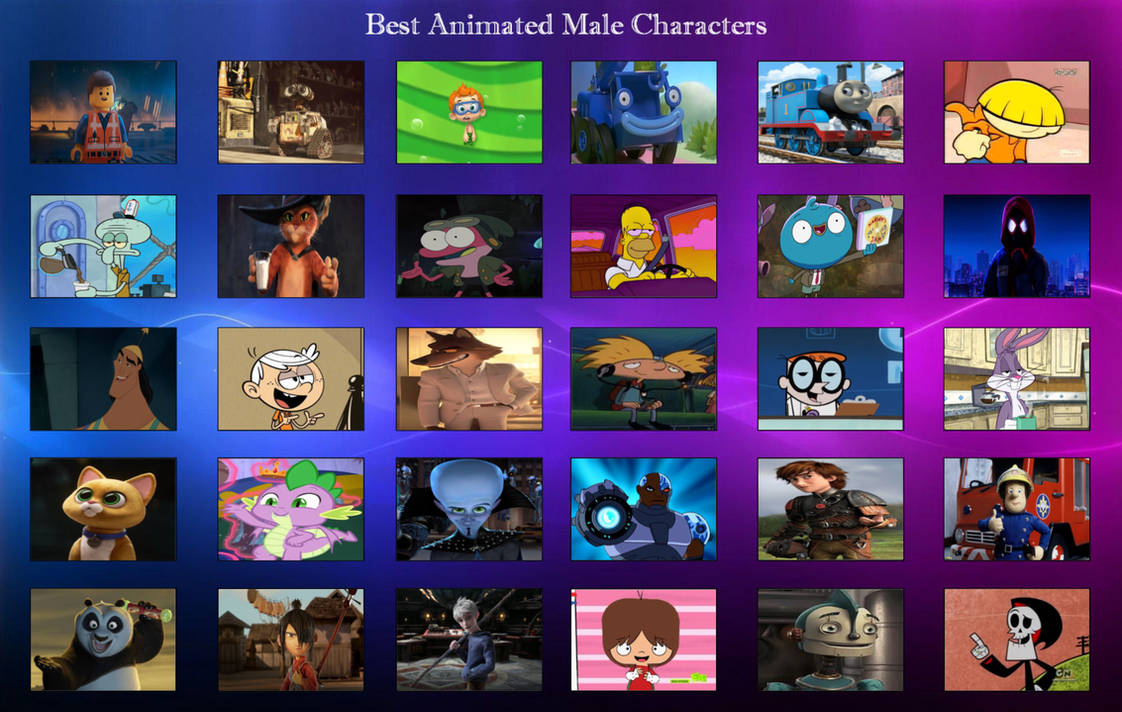 Best Animated Male Characters By Geononnyjenny On Deviantart Best Animated Male Characters By Geononnyjenny On Deviantart