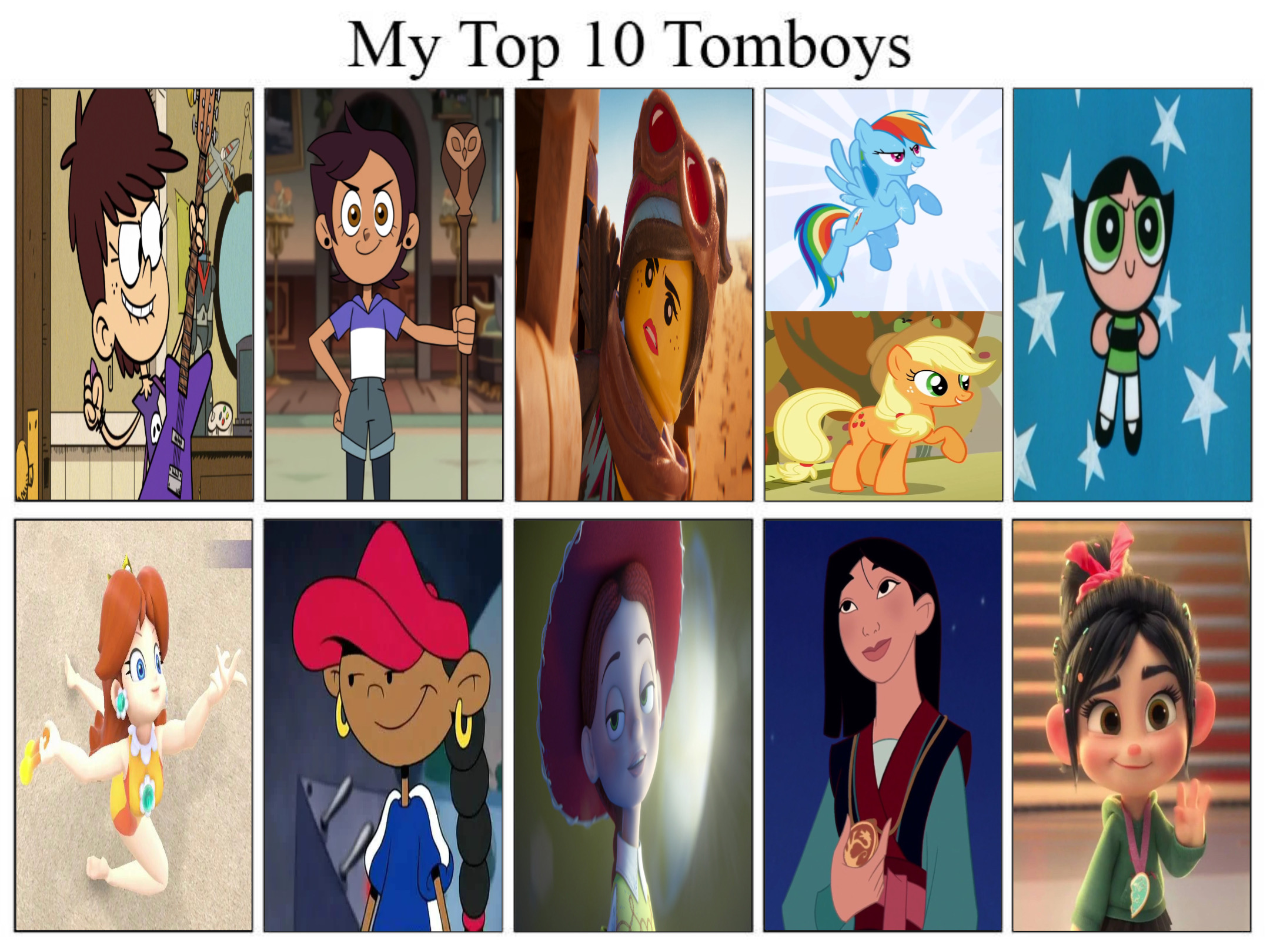 Top 20 Favourite My Little Pony Characters by GeoNonnyJenny on DeviantArt