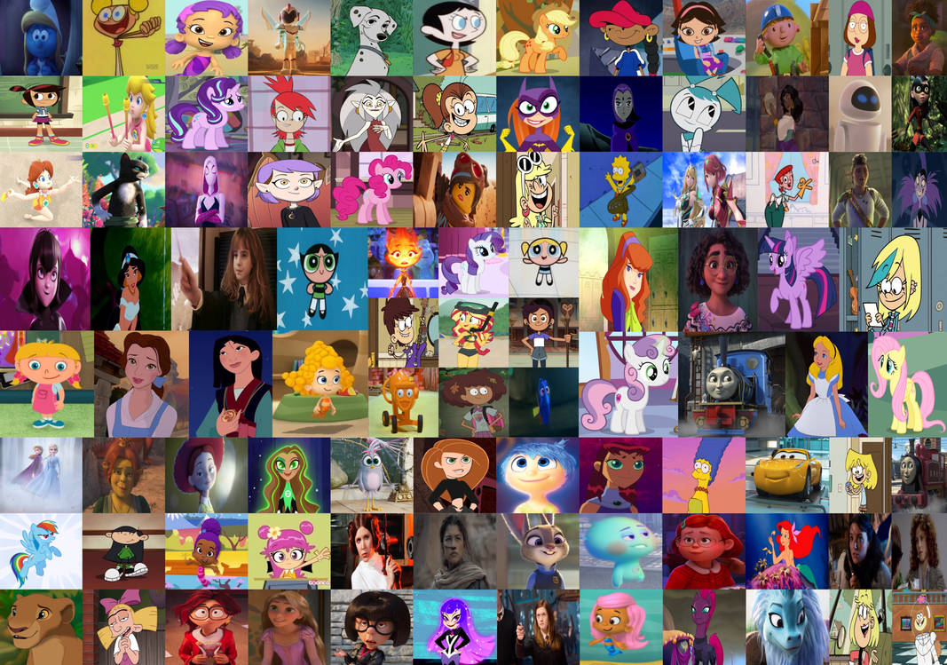 And Collage Deviantart My Favourite Female Characters Collage by GeoNonnyJenny on DeviantArt