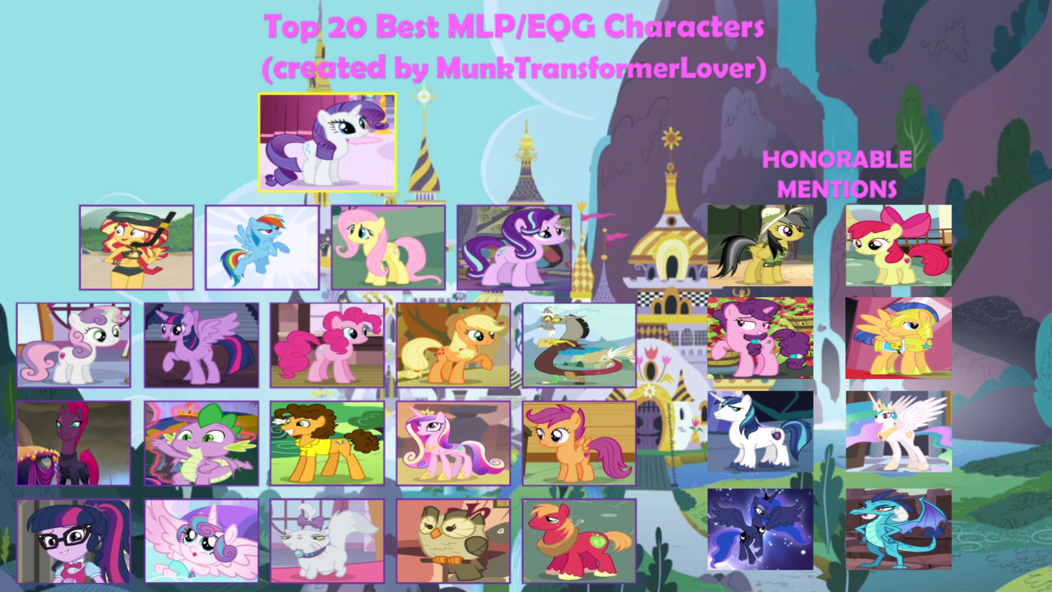 Image of my little pony characters