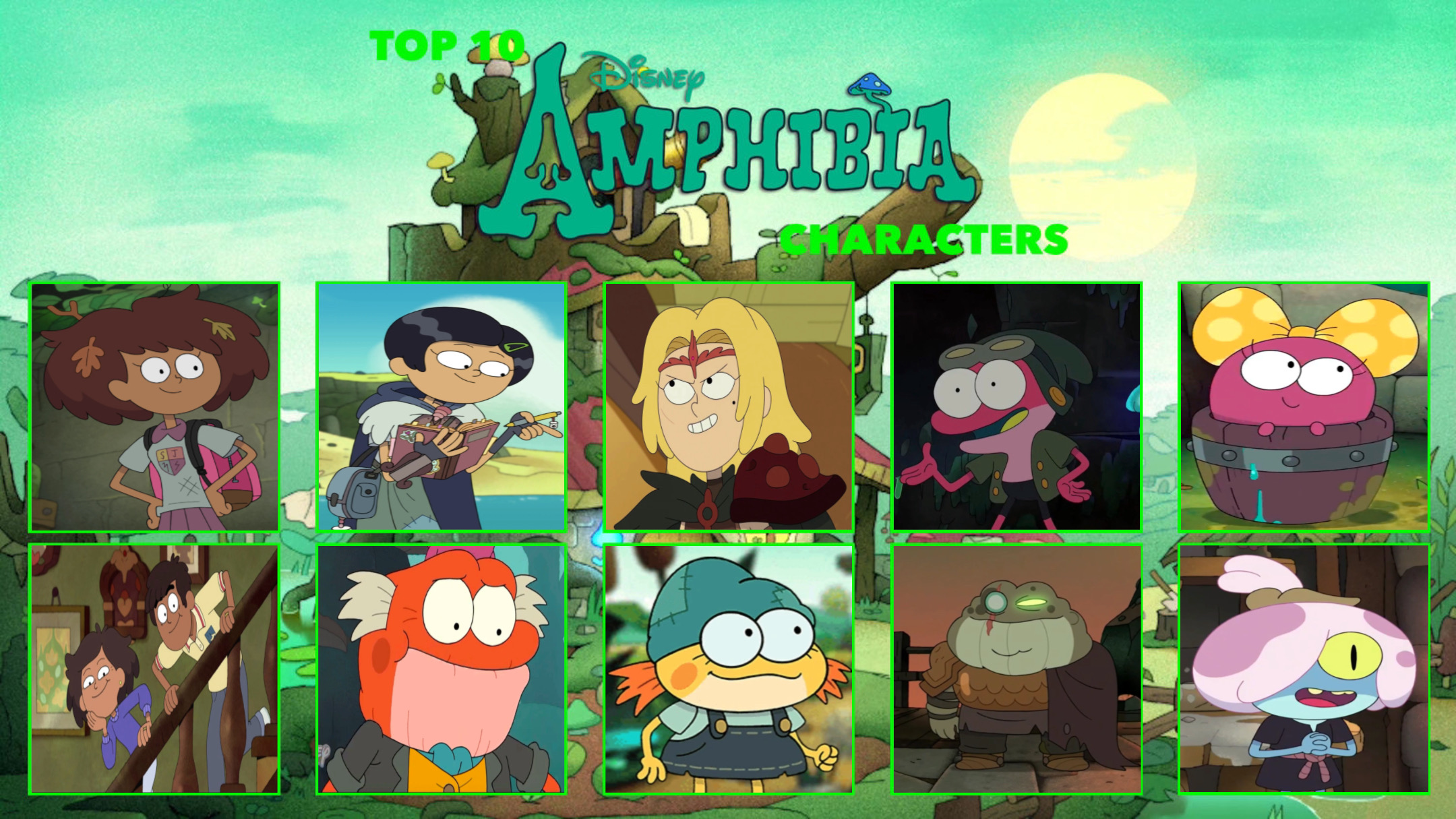 Top 10 Favourite Amphibia Characters by GeoNonnyJenny on DeviantArt
