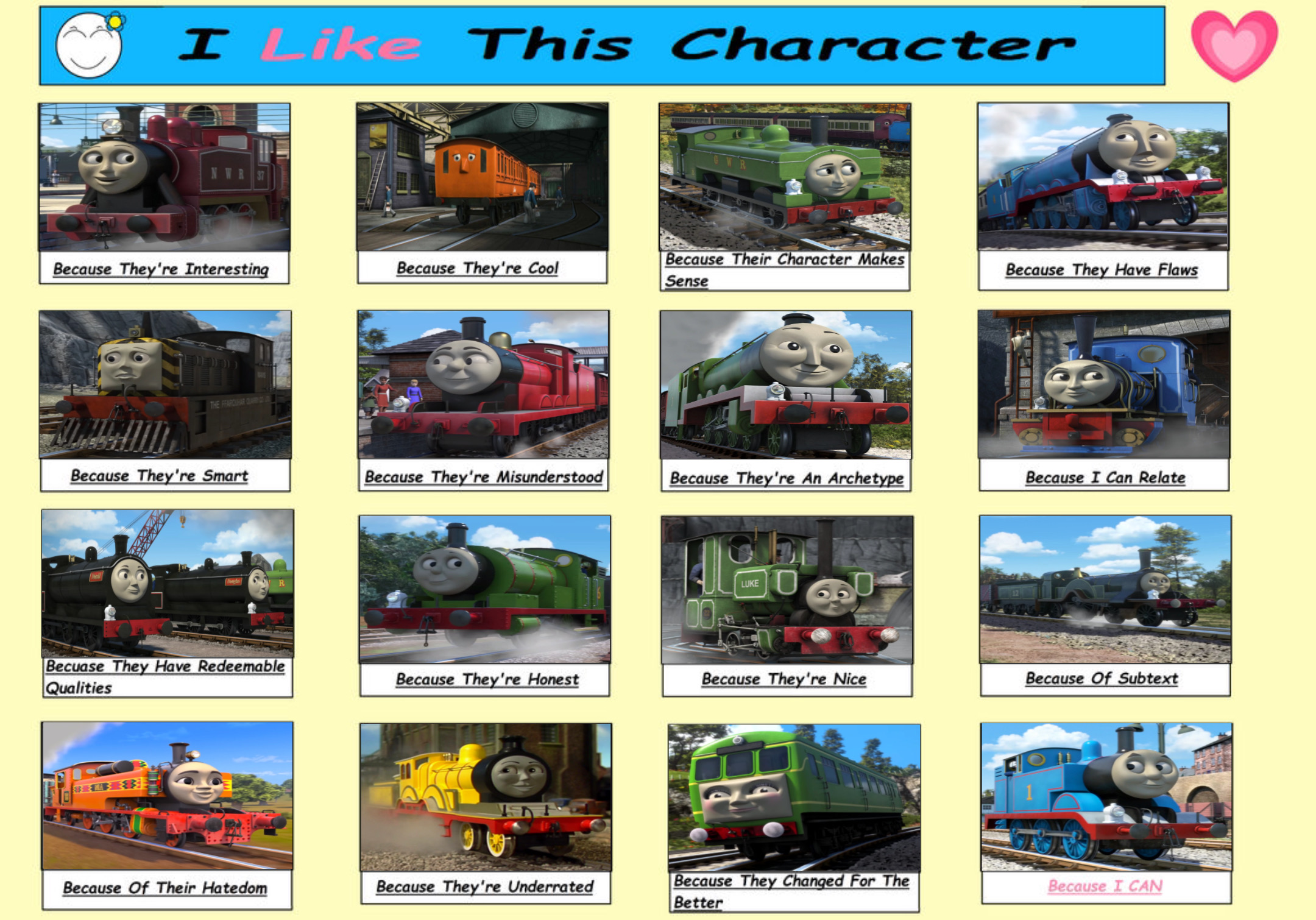 I Like This Character Meme Thomas And Friends By GeoNonnyJenny On i-like-this-character-meme-thomas-and-friends-by-geononnyjenny-on