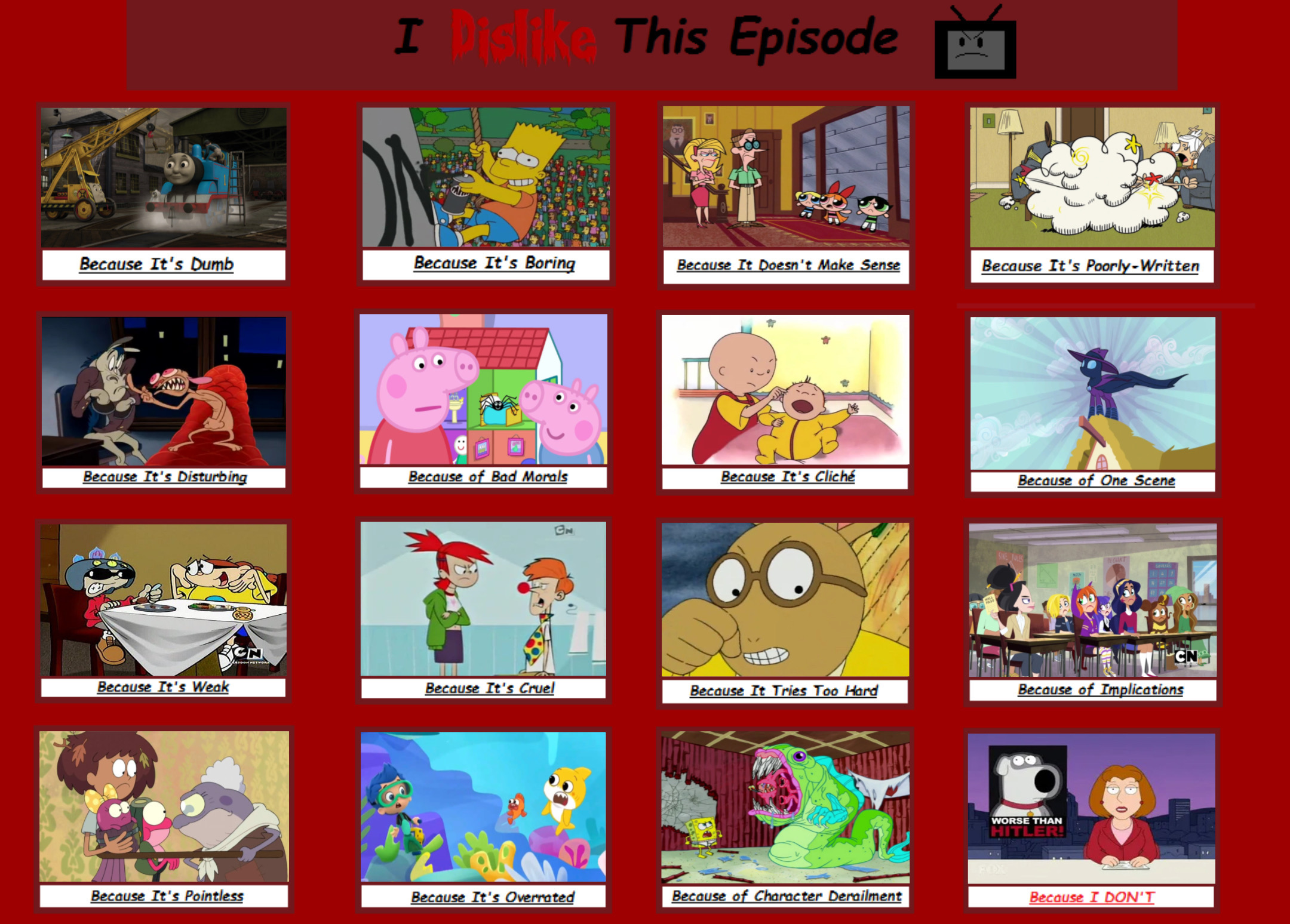 Deviantart Which Episode I Dislike This Episode Meme by GeoNonnyJenny on DeviantArt