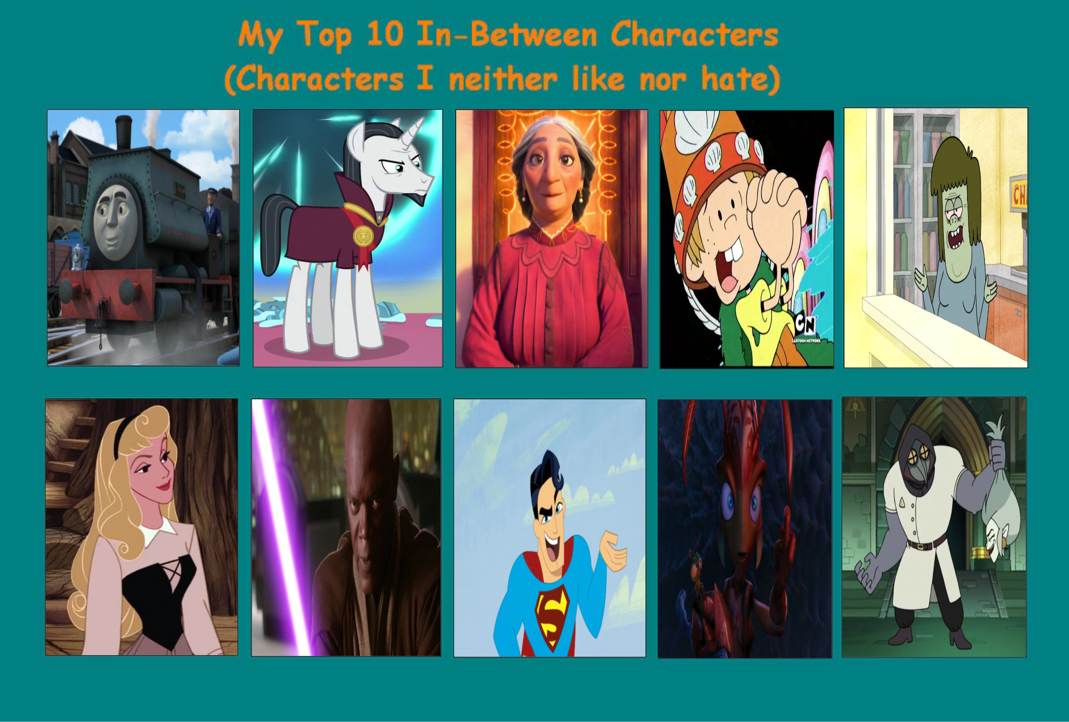 Top 20 Favourite My Little Pony Characters by GeoNonnyJenny on DeviantArt