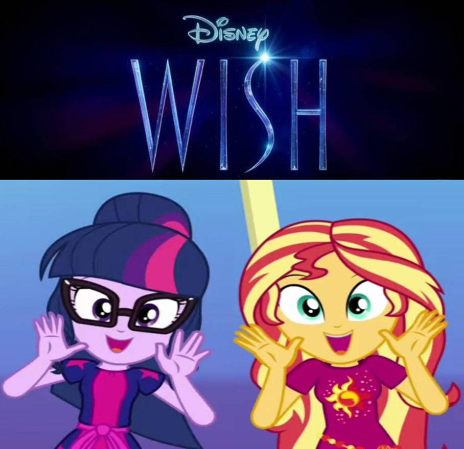Sunset Shimmer and Sci-Twi Love Wish by GeoNonnyJenny on DeviantArt