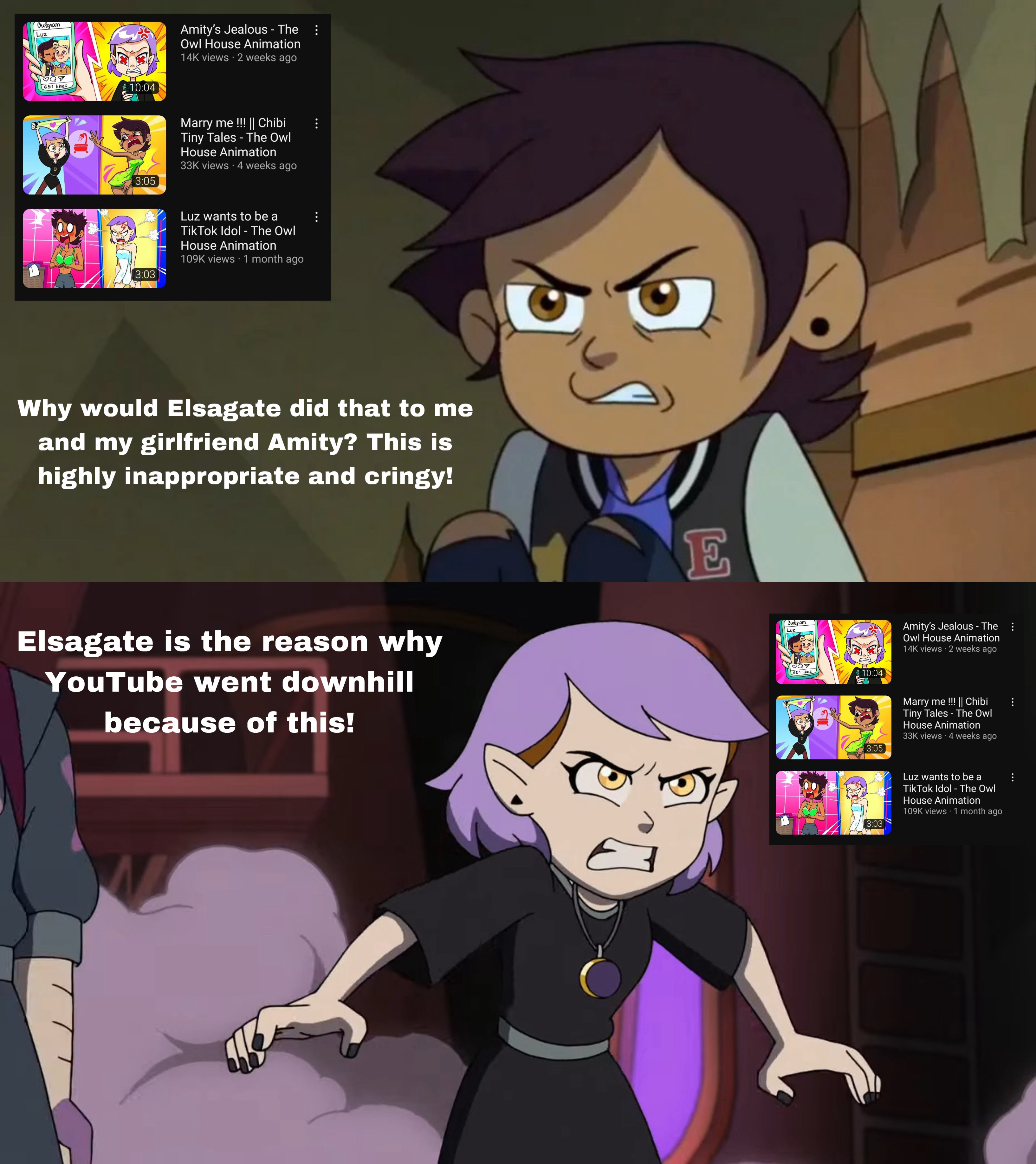 Elsagate Deviantart How Luz and Amity Feel About Elsagate by GeoNonnyJenny on DeviantArt