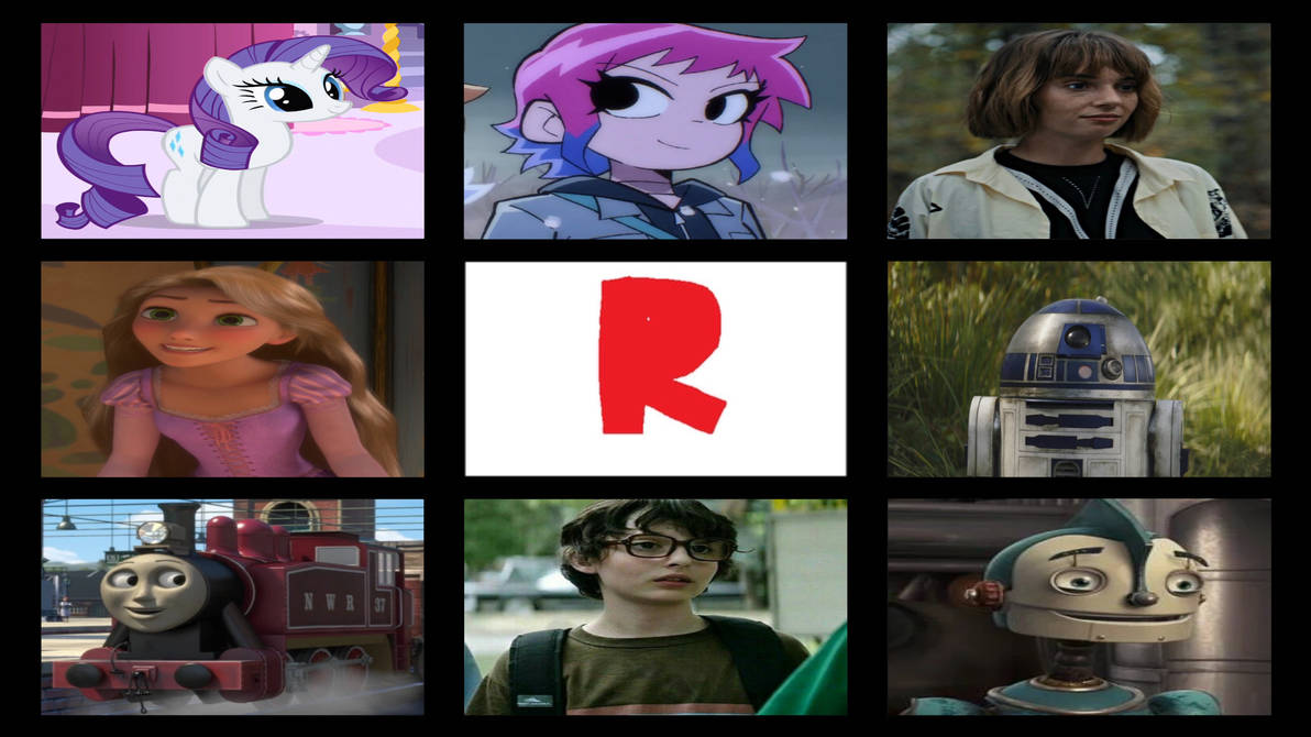 Favourite Letter R Characters by GeoNonnyJenny on DeviantArt