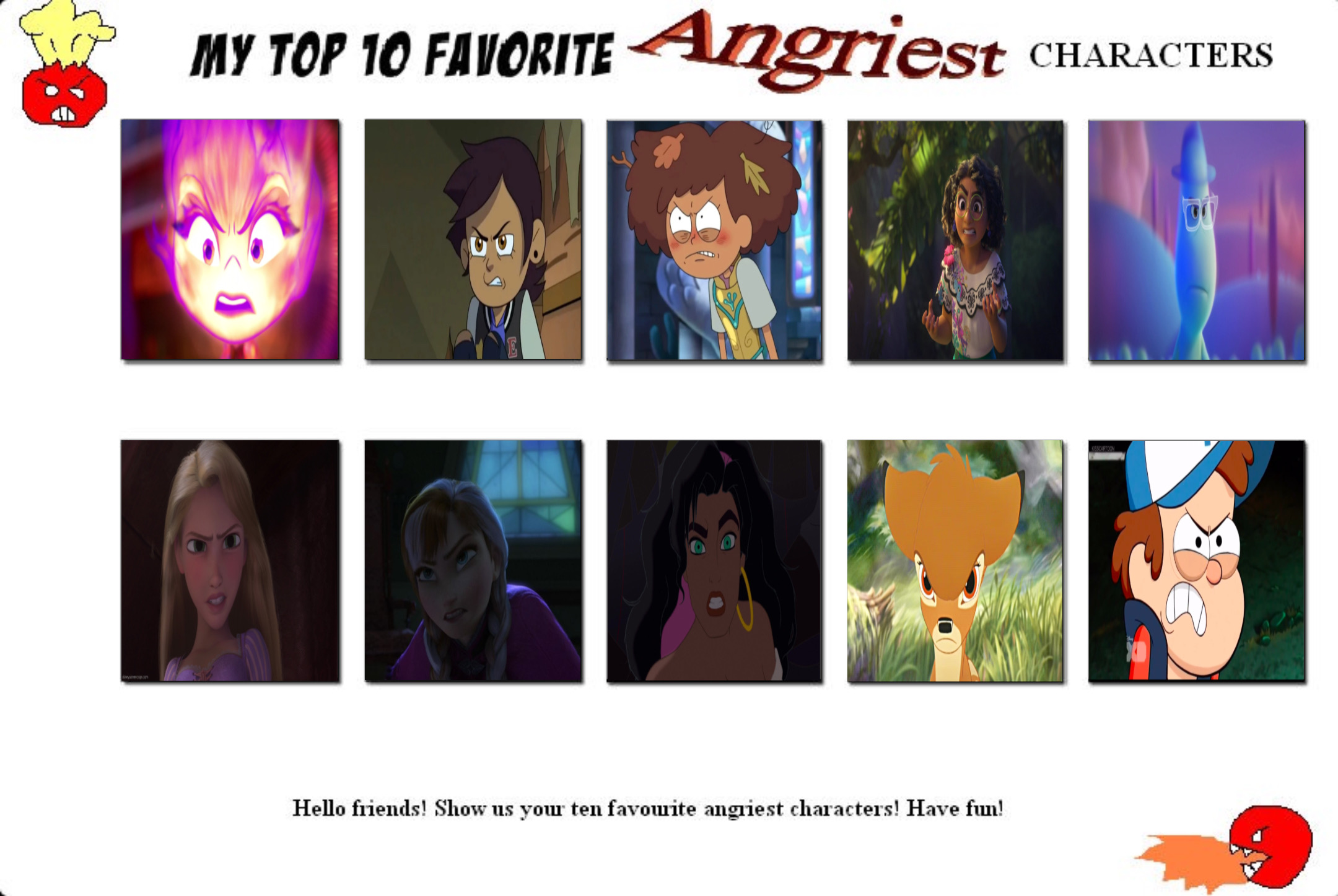 Disney Angry Top 10 Angriest Disney Characters by GeoNonnyJenny on DeviantArt
