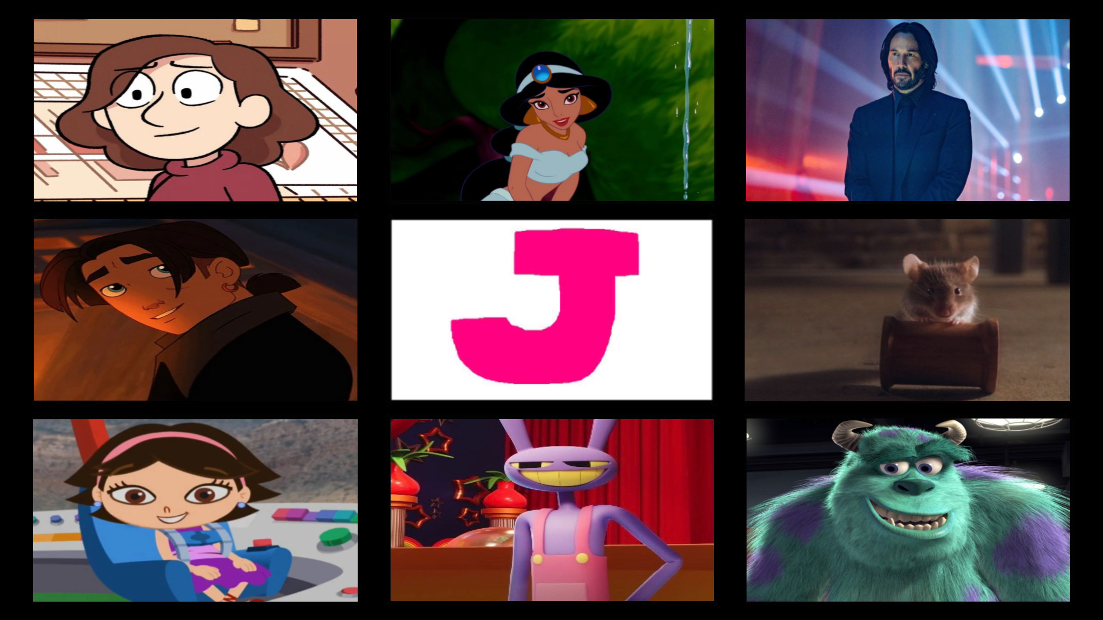 Letter R J Characters Favourite Letter J Characters (2) by GeoNonnyJenny on DeviantArt