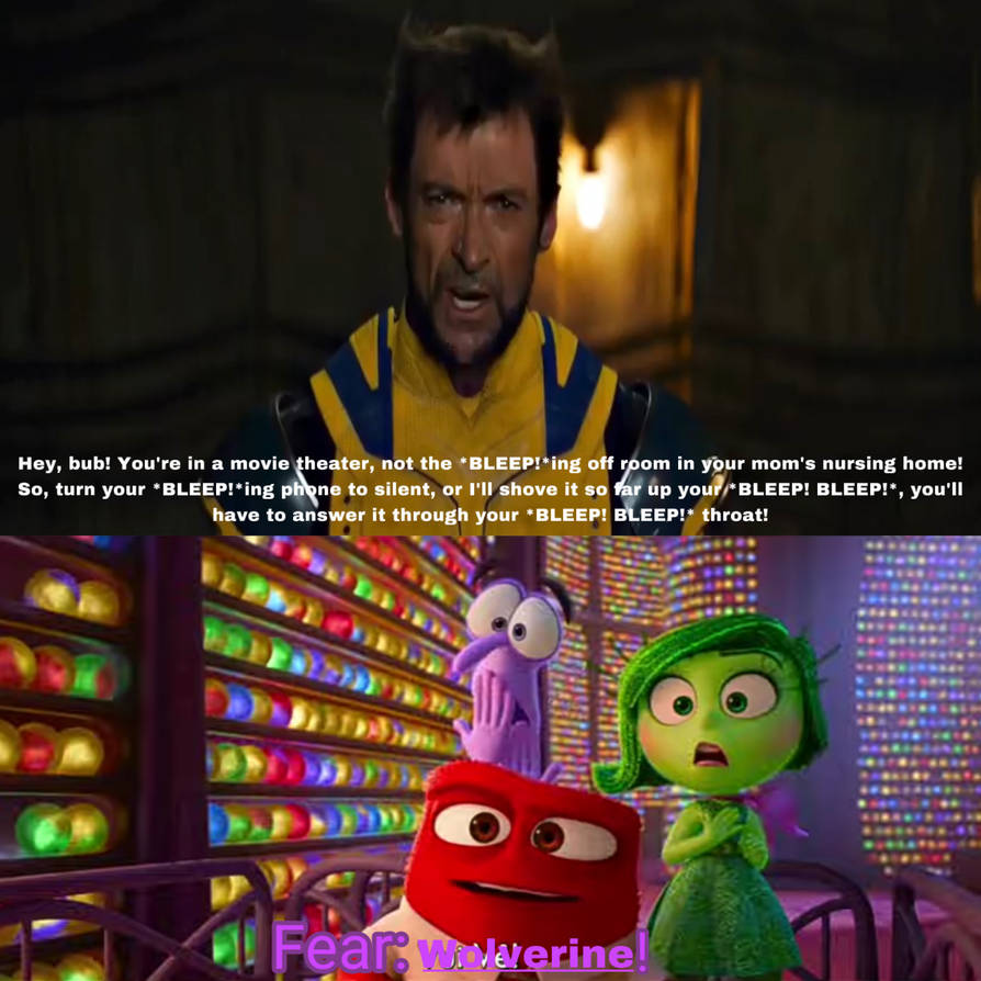 Distraught Wolverine Fear, Anger and Disgust React Wolverine's Swearing by GeoNonnyJenny on ...