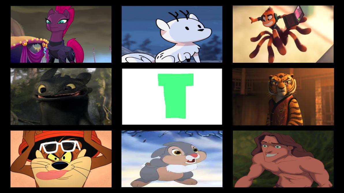 Favourite Letter T Characters (2) by GeoNonnyJenny on DeviantArt