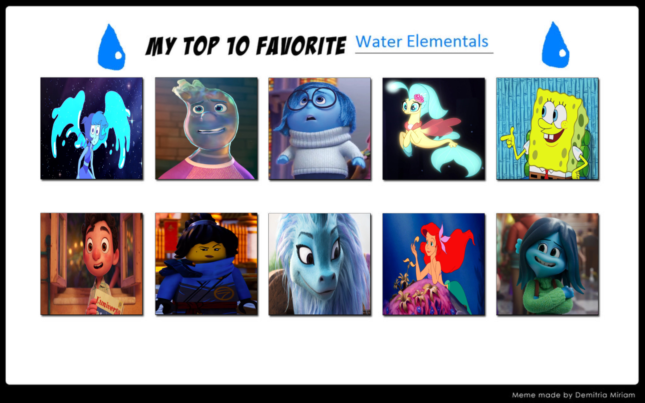 Top 10 Favourite Water Elementals by GeoNonnyJenny on DeviantArt