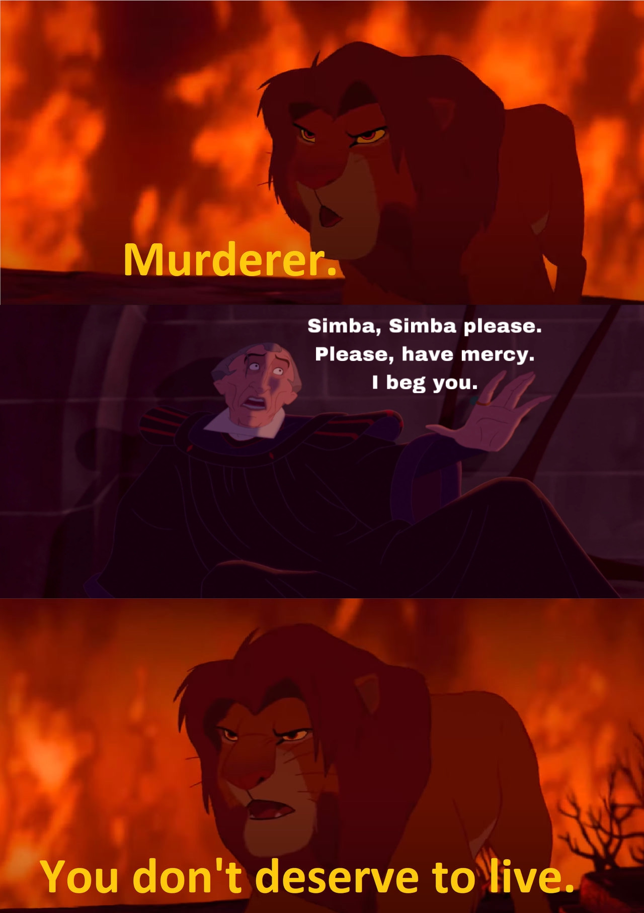 Call Me Simba Simba Calls Claude Frollo A Murderer by GeoNonnyJenny on DeviantArt