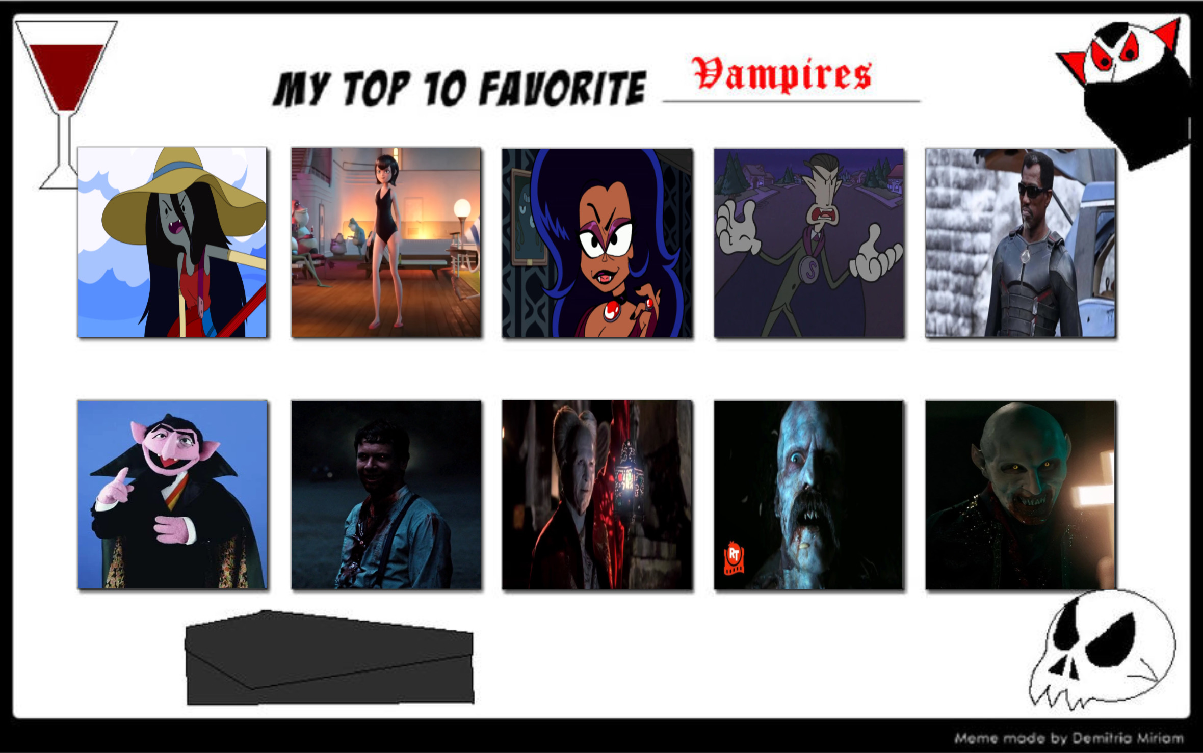 Vampire Poll Top 10 Favourite Vampires by DHBMUniverseFan06 on DeviantArt