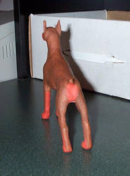 Doberman Sculpture - backview