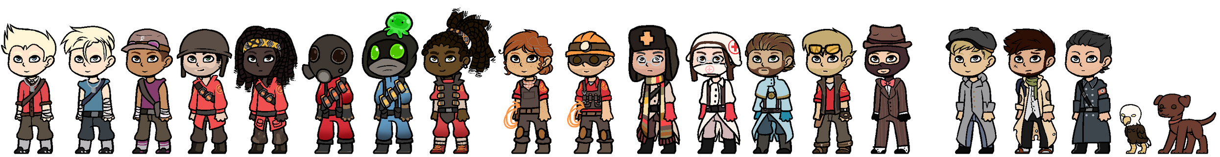 Hf/tf Roster TF lineup by hatoCAFE on DeviantArt
