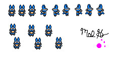 Pokemon: Lucario (Sprite) by DangerMD on DeviantArt