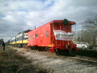 Santa Train Caboose at Rawalts