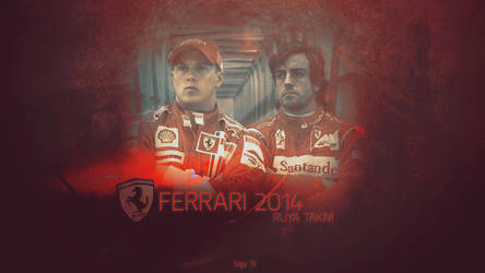 Kimi Raikkonen and Fernando Alonso Ferrari 2014