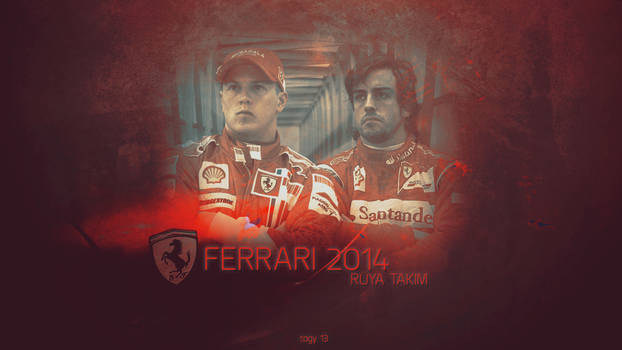 Kimi Raikkonen and Fernando Alonso Ferrari 2014