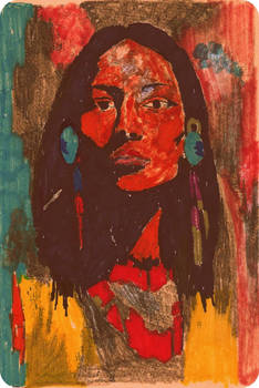 NATIVE AMERICAN GIRL - 3