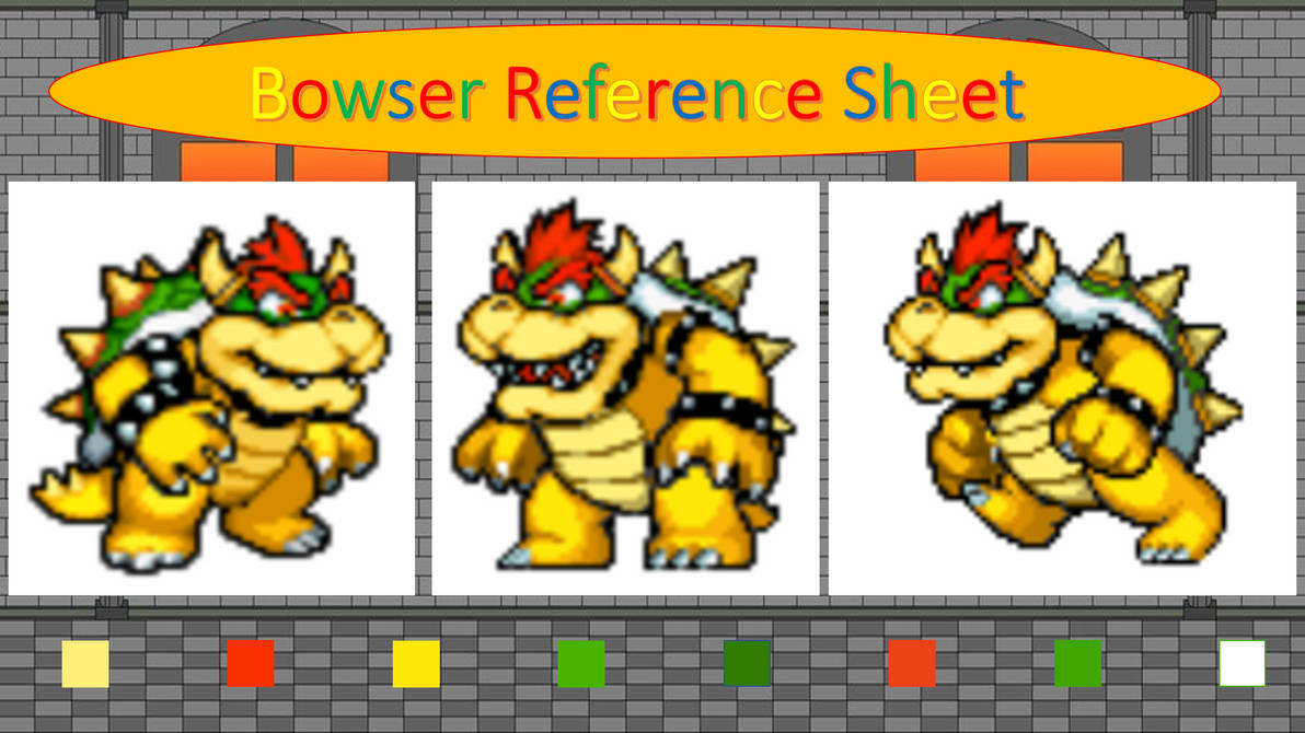 Bowser Reference Sheet by BowserArts on DeviantArt