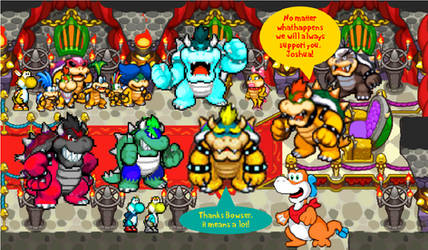 Bowser Supports Joshua Koopa with his Friends