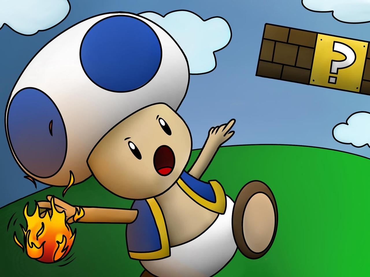 Toad Fireworks Fire Toad by KyleDraws21 on DeviantArt