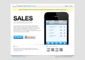 Sales Commission iPhone iPad web template