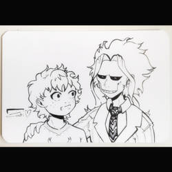 BNHA. Deku and All Might