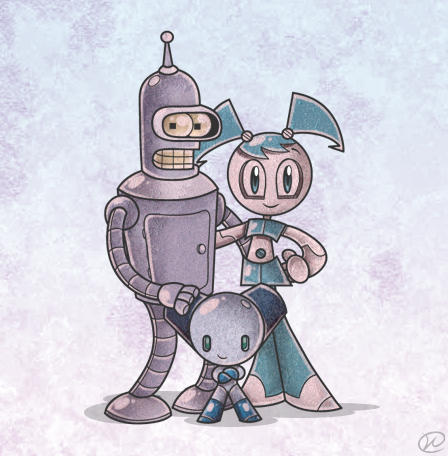 Robot Family by Nikonah on DeviantArt