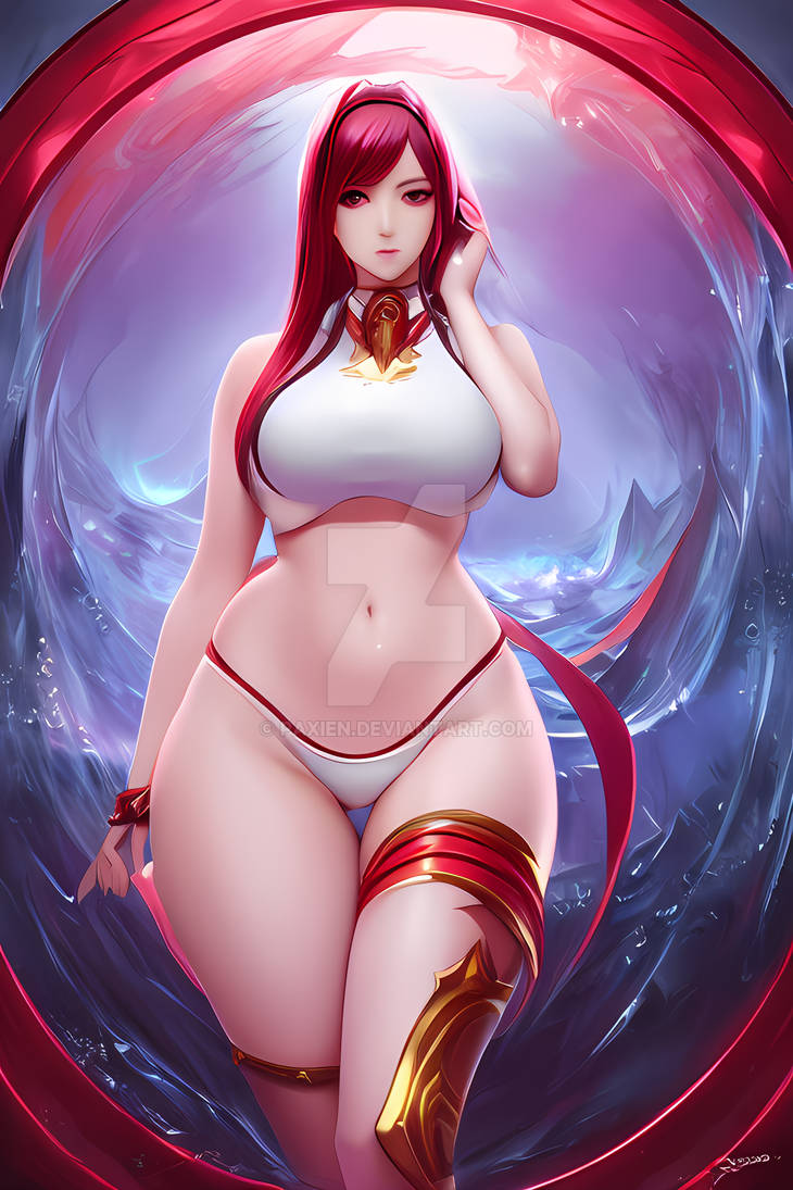 An Anime Art Of Beautiful Curvy Girl With White Gi by Paxien on DeviantArt