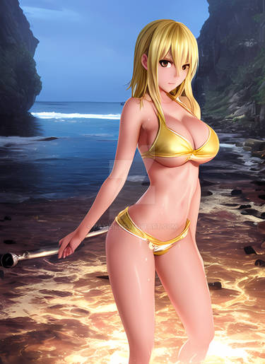 Lucy Heartfilia  from fairy tail  skinny body  soa