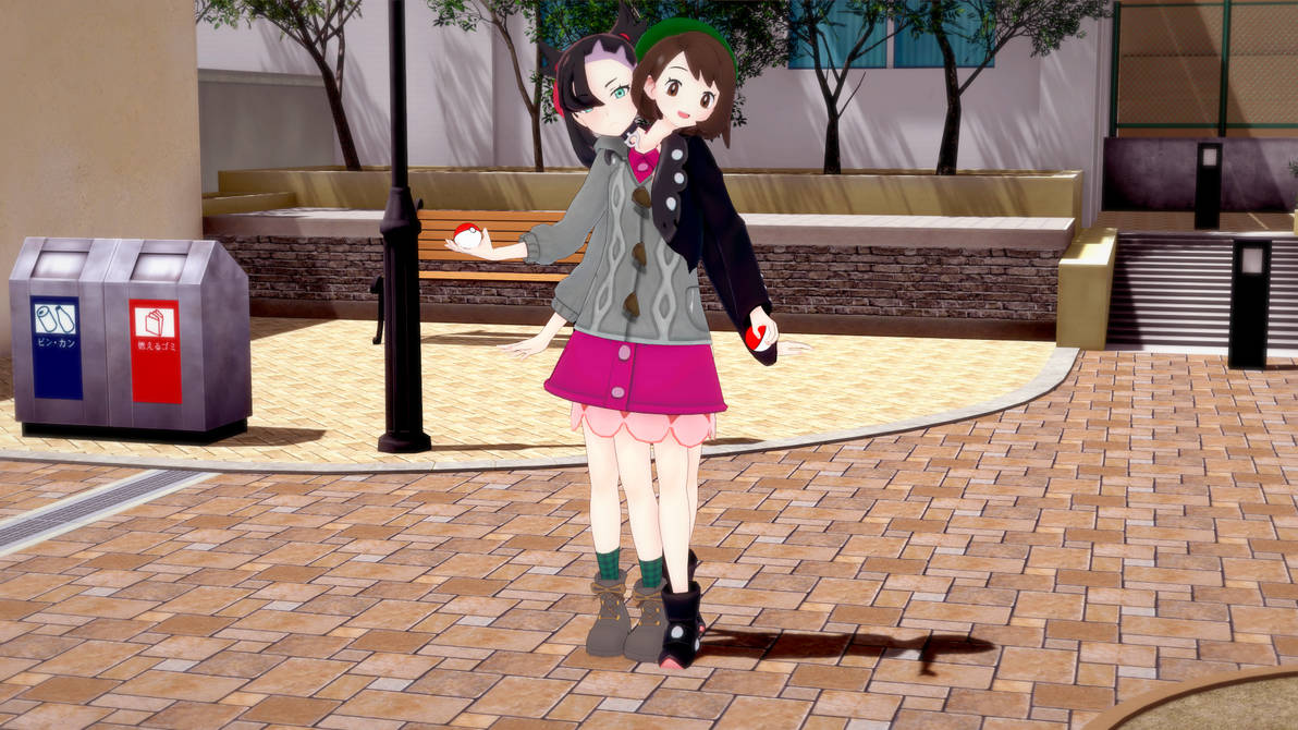 Pokemon Sword and Shield Gloria and Marnie Conjoin by ExtraLynne on ...