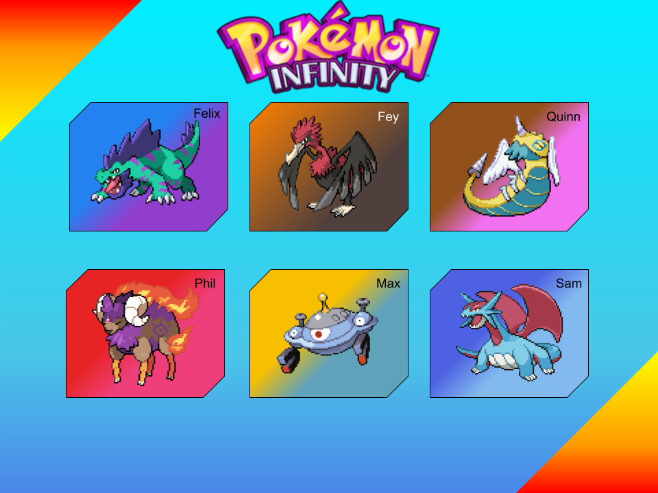 Pokemon Infinity Team by smashmallow101 on DeviantArt