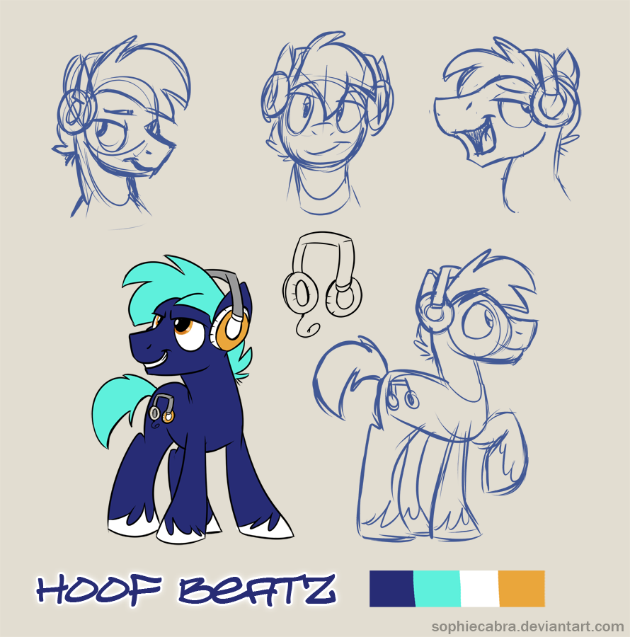 Bronycon Mascot Entry - Hoof Beatz by SpainFischer