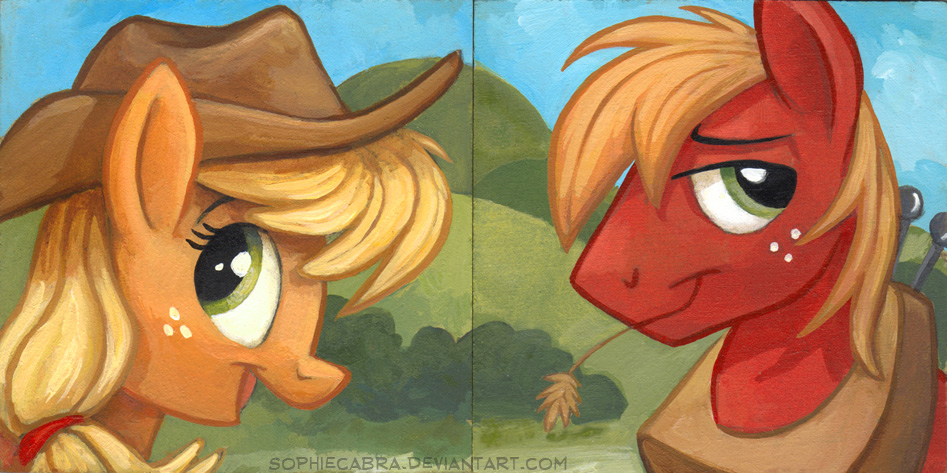 Square Series - Applejack and Big Mac