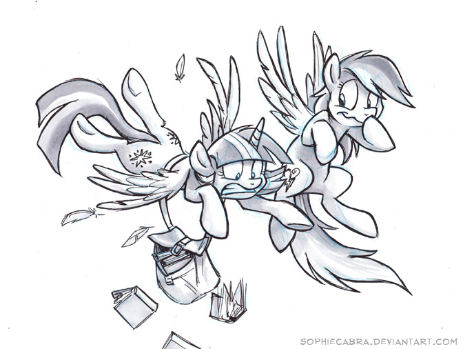 MLP Sketch - Flying Lessons