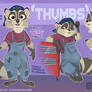 Zootopia OC - Thumbs the Raccoon