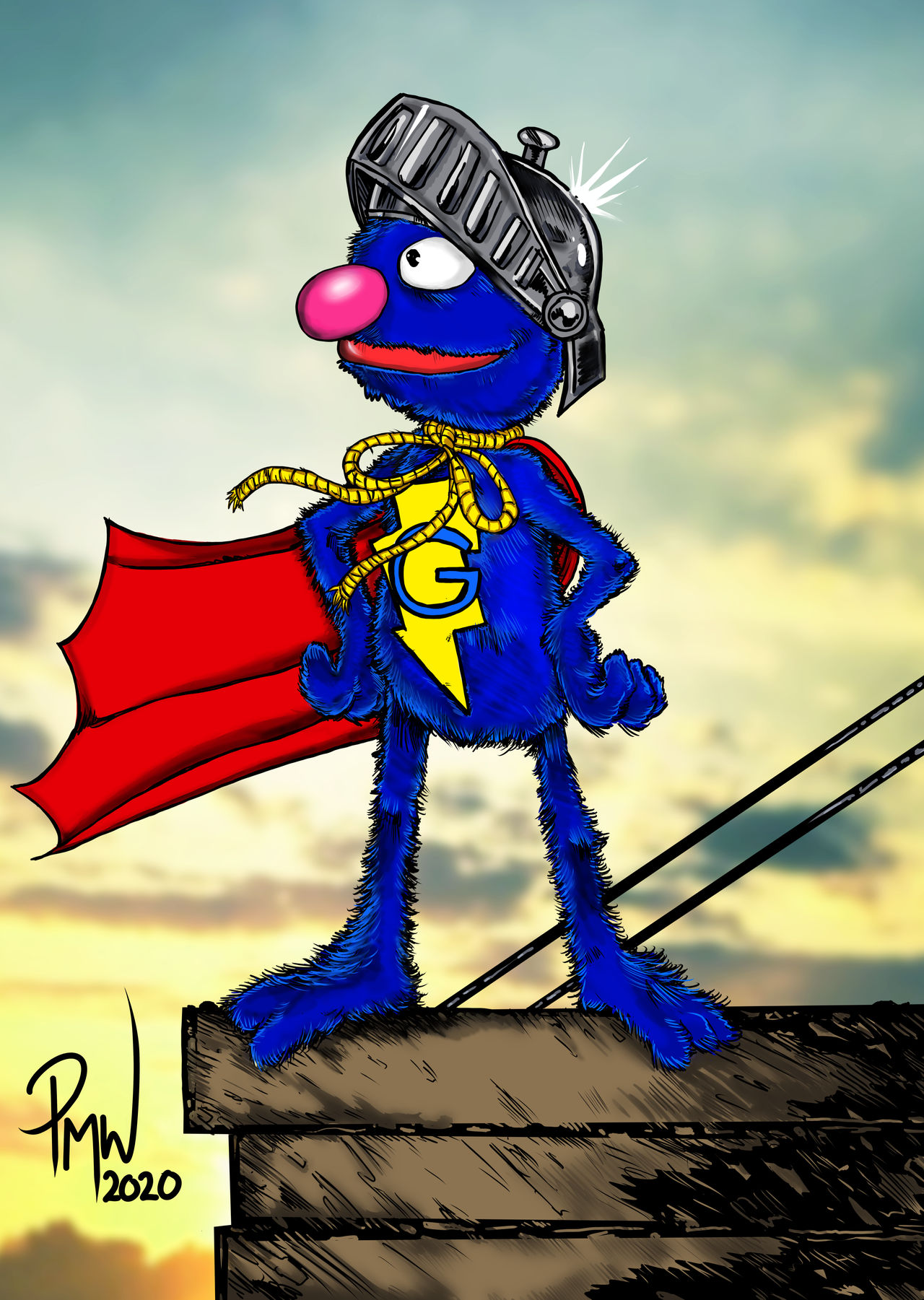 Super Grover by Painsmash on DeviantArt