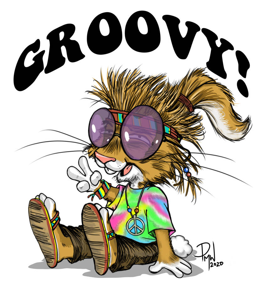Hippie Bunny by Painsmash on DeviantArt