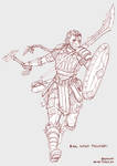 Nimno - Goliath Fighter - Line Art by bchart