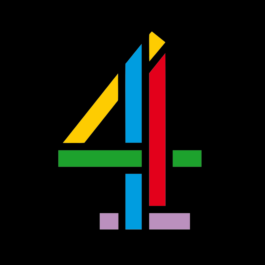 Old Channel Four Logo Getting Chased by E4 by TheRandomMeister
