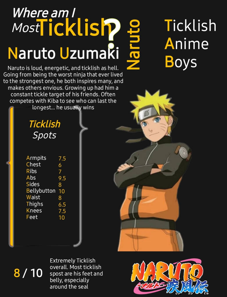 Ticklish Anime Boys - Naruto Uzumaki by Kosukes-Tickle-World on DeviantArt