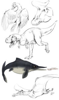 some dinosaurs 8D