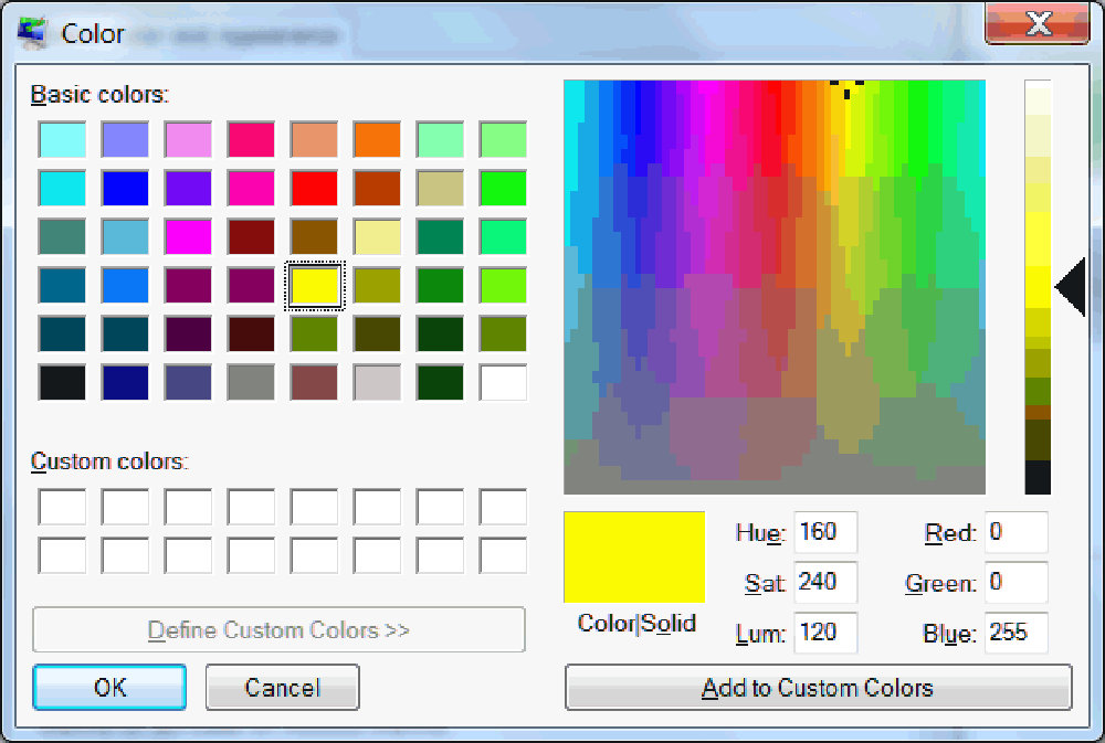 Generic win xp color picker. by junguler on DeviantArt