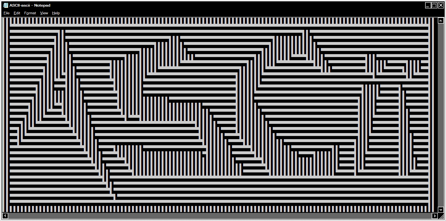 Horizontal Line Ascii ascii vert and horiz by junguler on DeviantArt